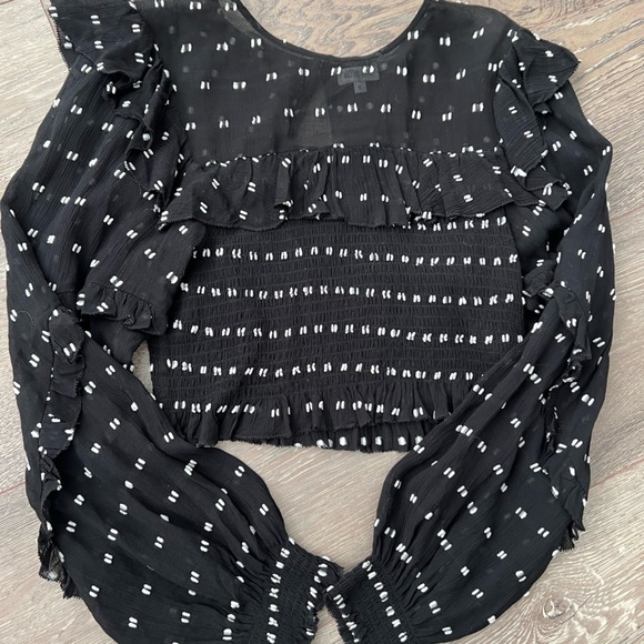 Blue Life black and white polka dot top - Picture 2 of 7